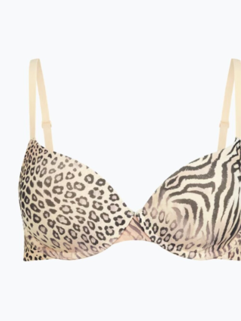 SKIMS Fits Everyone Animal Print T Shirt Bra 36C